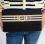 lisi+lerch+avery+black+tan+stripe+horseshoe+snaffle+clutch