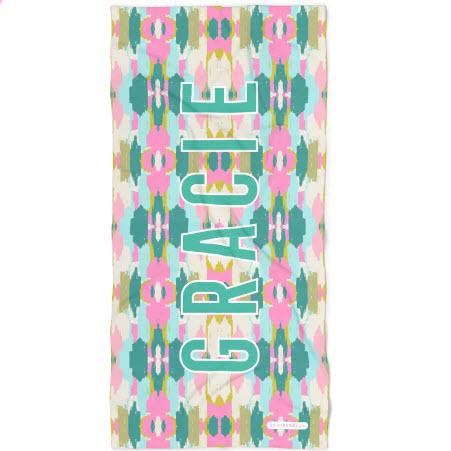 Clairebella Belmont Multi Beach Towel Green  Home & Garden > Linens & Bedding > Towels > Beach Towels