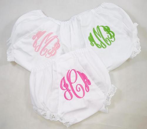 Monogrammed Diaper Covers for Babies 03 - 2T years  Apparel & Accessories > Clothing > Baby & Toddler Clothing > Baby & Toddler Diaper Covers