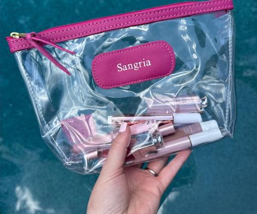 Jon Hart Designs Personalized Clear Grande Pouch  Luggage & Bags > Toiletry Bags